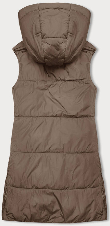 Beżowy fantastyczny pikowany bezrękawnik