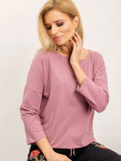 Ciemnozielona gładka i luźna bluzka basic, wiązana na dole