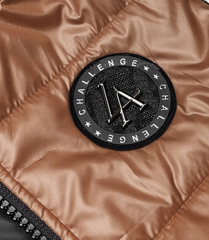 Karmelowy genialny bezrękawnik kamizelka