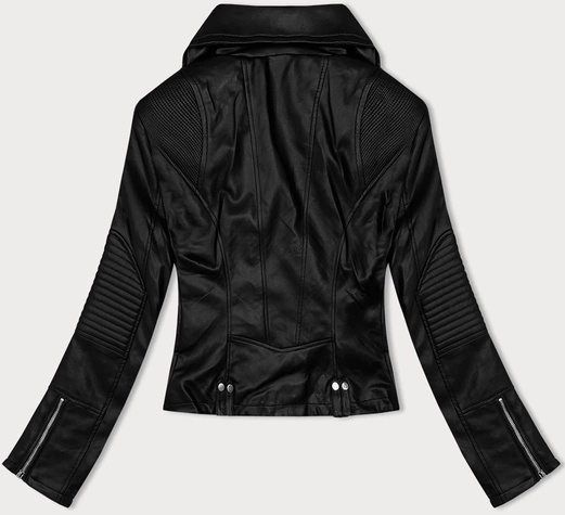 Czarna ramoneska z kołnierzem (11z8097)