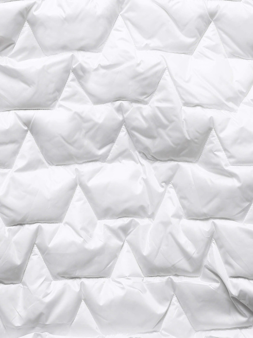 Biały damski pikowany bezrękawnik ze stójką