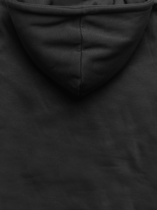 Czarna damska bluza ze stójką łączone materiały