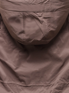 Brązowa kapitalna damska kurtka przejściowa z podwijanymi rękawami