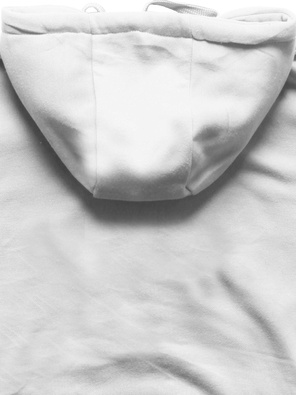 Biała zapinana damska bluza z kapturem