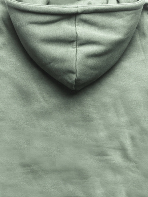 Zielonoszara damska bluza ze stójką łączone materiały