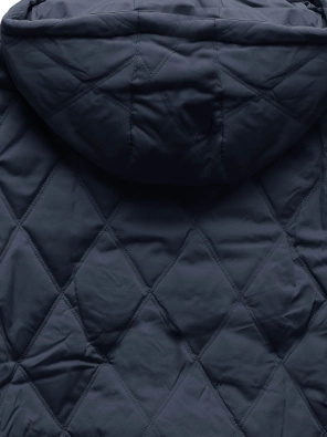 Granatowa krótka pikowana kurteczka