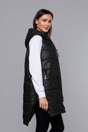 Czarny genialny bezrękawnik kamizelka