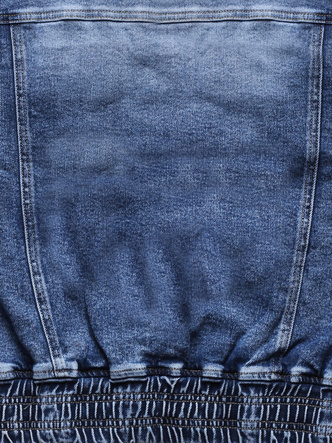 Niebieska top kurtka hit oversize jeansowa krótka