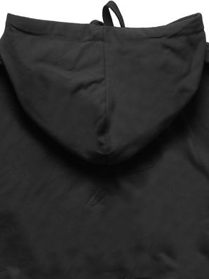 Czarna bluza z kapturem basic kangurka gładka wygodna sportowa dresowa