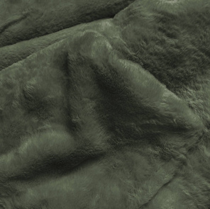 Khaki dwustronna zimowa parka na futrze