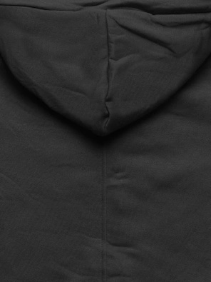 Czarna bluza damska parka płaszczyk long z kapturem