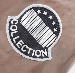 Beżowa kurtka z kapturem z lamówką