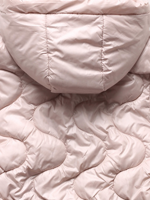 Perłowy bezrękawnik kamizelka ze ściągaczem regulowanym po bokach