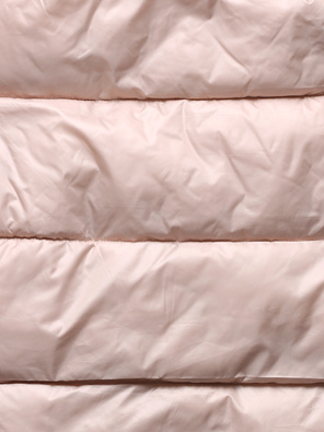 Perłowy dwustronny bezrękawnik kamizelka ze stójką i regulowanym ściągaczem