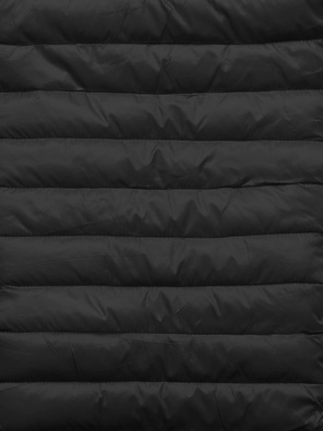 Czarny pikowany bezrękawnik kamizelka