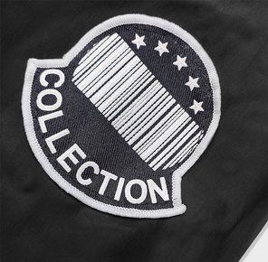 Czarna kurtka z kapturem z lamówką