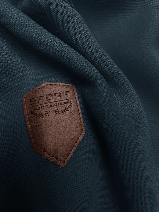 Morsko szara unikalna bluza damska z kapturem