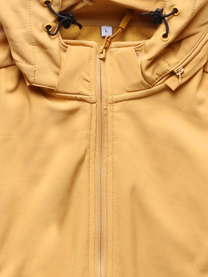 Ciemno żółta fantastyczna bluza z kapturem