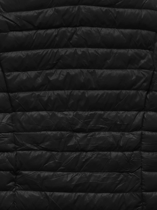 Czarna lekka przejściowa kurtka damska ze stójką