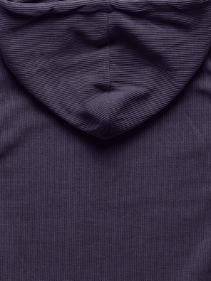 Fioletowy dres w prążek wygodny komplet z kapturem