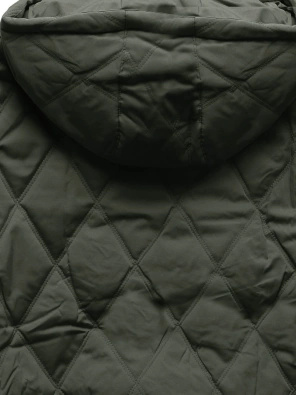 Ciemnozielona krótka pikowana kurteczka