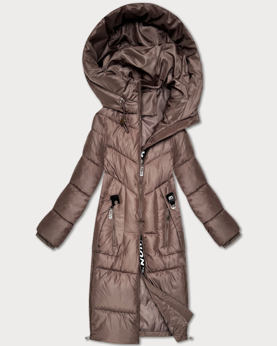 Czarna damska kapitalnie pikowana kurtka z kapturem