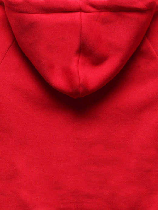 Czerwony dres komplet z kwiecistym kapturem