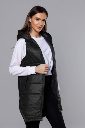 Czarny genialny bezrękawnik kamizelka