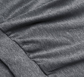 Ciemnoszara dresowa gładka wygodna bluza sportowa wkładana przez głowę