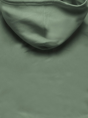 Zielona bluza dresowa damska kangurka z kapturem 