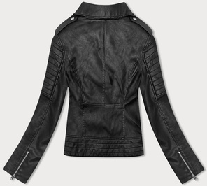 Czarna klasyczna kurtka skórzana ramoneska
