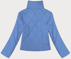 Niebieska kapitalna damska kurtka przejściowa ze stójką