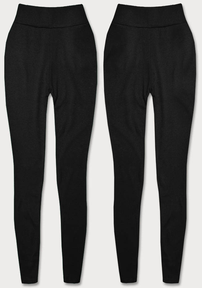 Czarne wyszczuplające legginsy fit basic