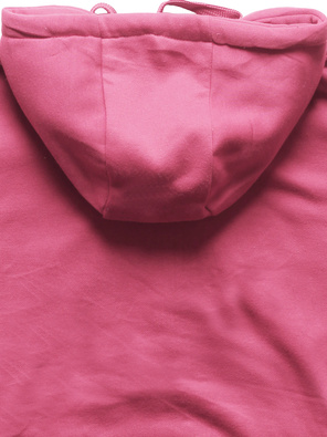 Ciemnoróżowa damska bluza z kapturem kangurka