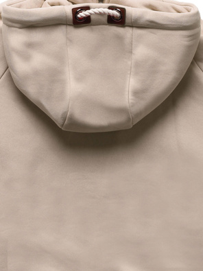 Beżowa fantastyczna ciepła bluza z kapturem