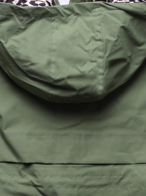 Dwustronna przejściowa kurtka damska parka panterka netmoda