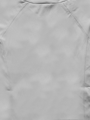 Jasnoszara zapinana na suwak sportowa gładka bluza ze stójką