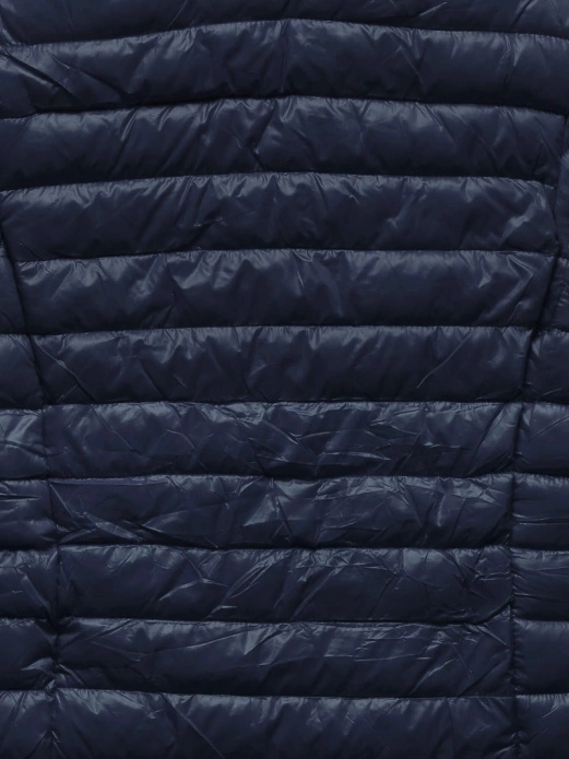 Granatowa pikowana kurtka ze stójką