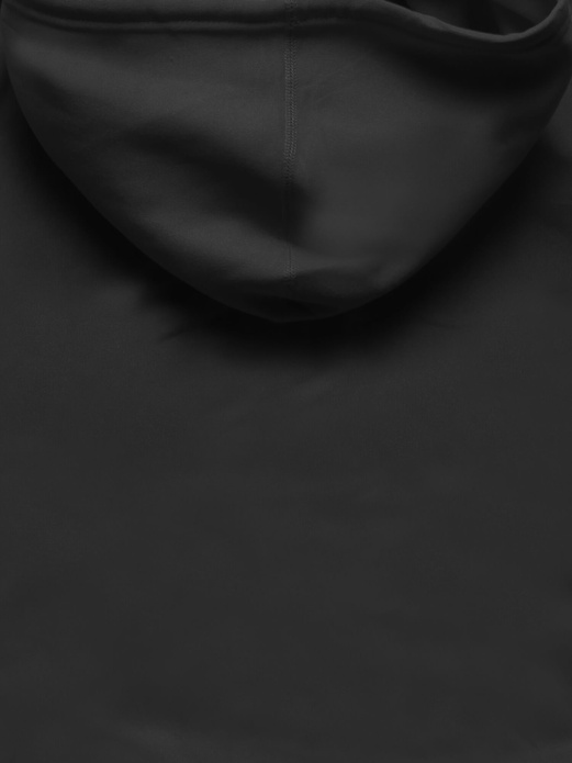 Czarna damska rozpinana bluza z kapturem basic