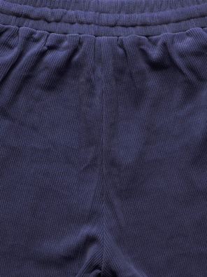 Fioletowy prążkowany dres komplet z kapturem