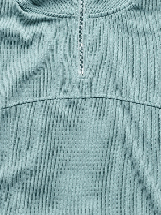 Miętowy dres komplet w prążek fason ze stójką