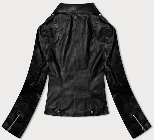 Czarna kurtka ramoneska