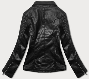 Czarna czaderska ramoneska z paskiem