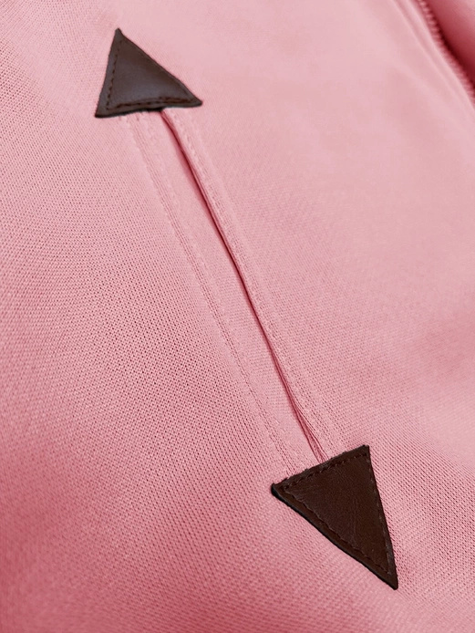 Różowa fantastyczna ciepła bluza z kapturem