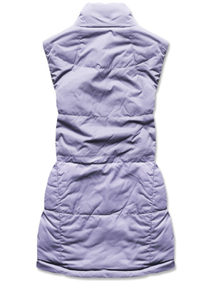 Wrzosowy dwustronny bezrękawnik kamizelka krata