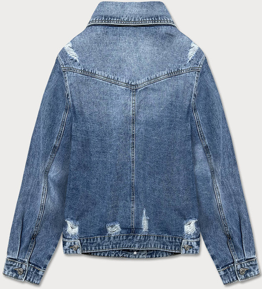 JEANSOWA KURTKA DAMSKA DENIM NIEBIESKA (B028)
