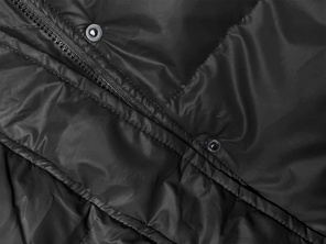 Czarna zimowa kurteczka z kapturem