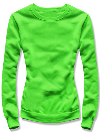 Zielona casualowa damska bluza