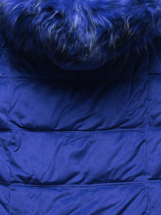 Chabrowa damska kurtka sztruksowa z kapturem