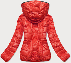 Czerwona kurtka zimowa damska